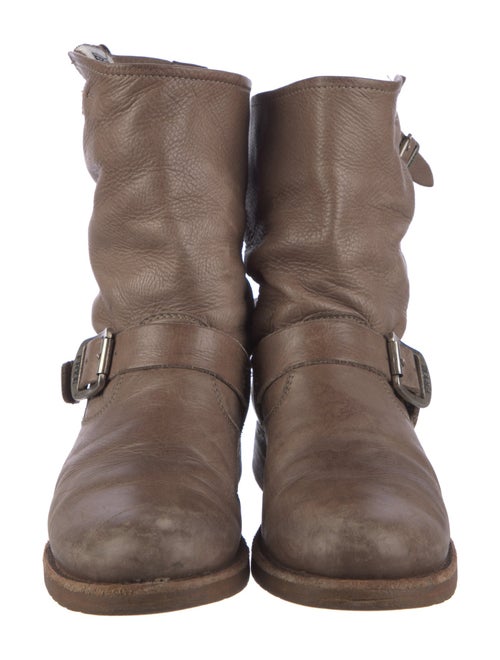 Frye Leather Moto Boots