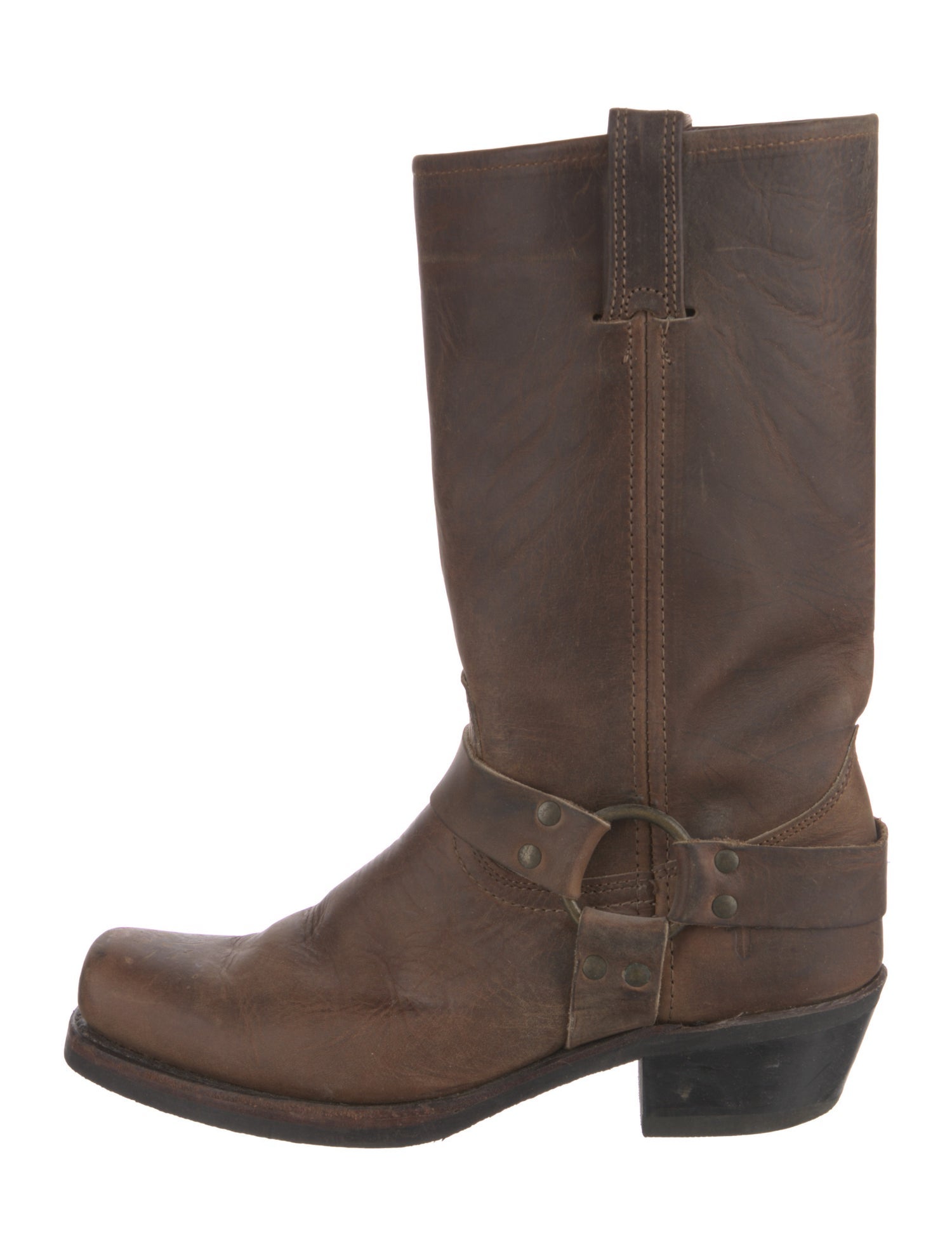 Frye Leather Moto Boots