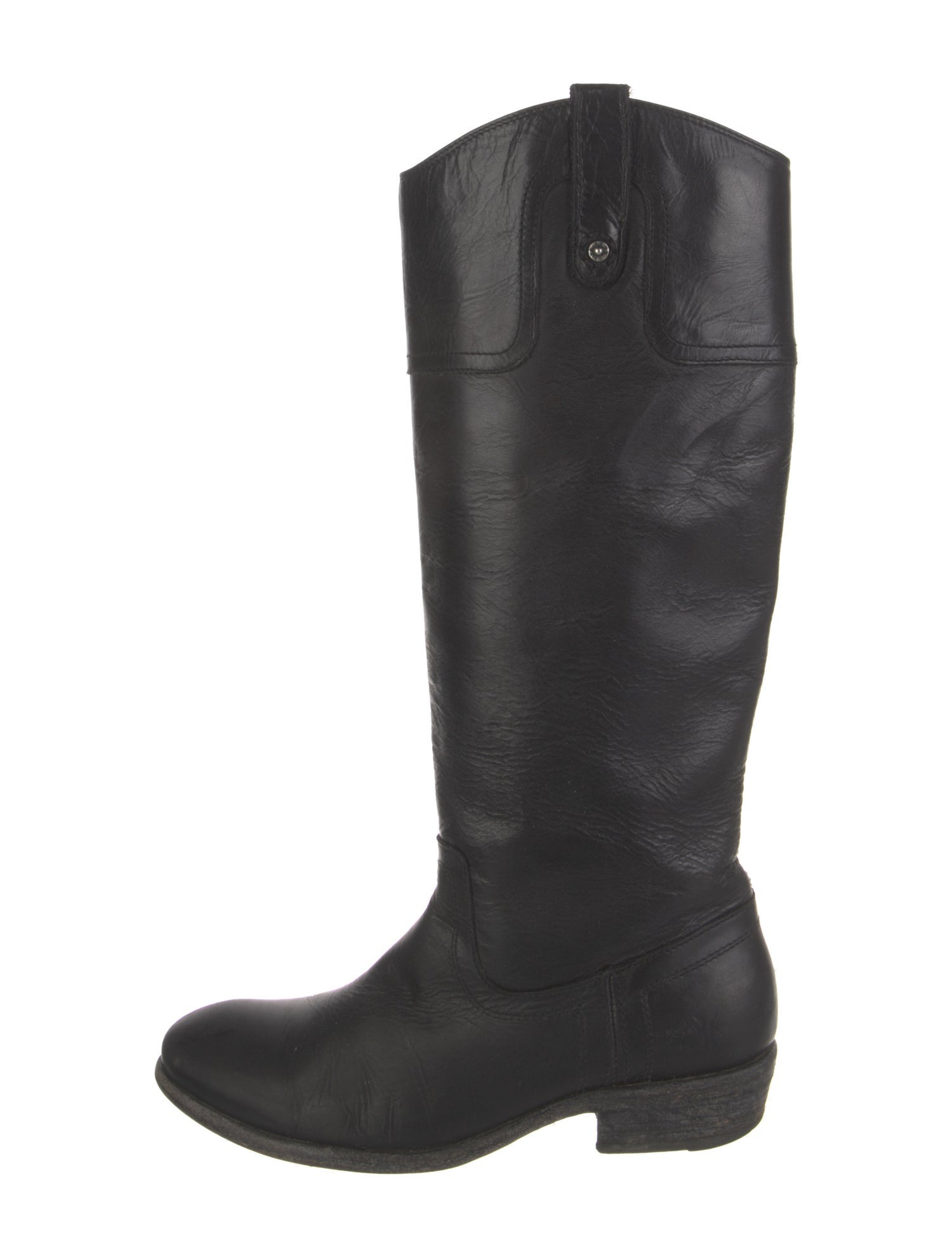 Frye Leather Studded Accents Riding Boots