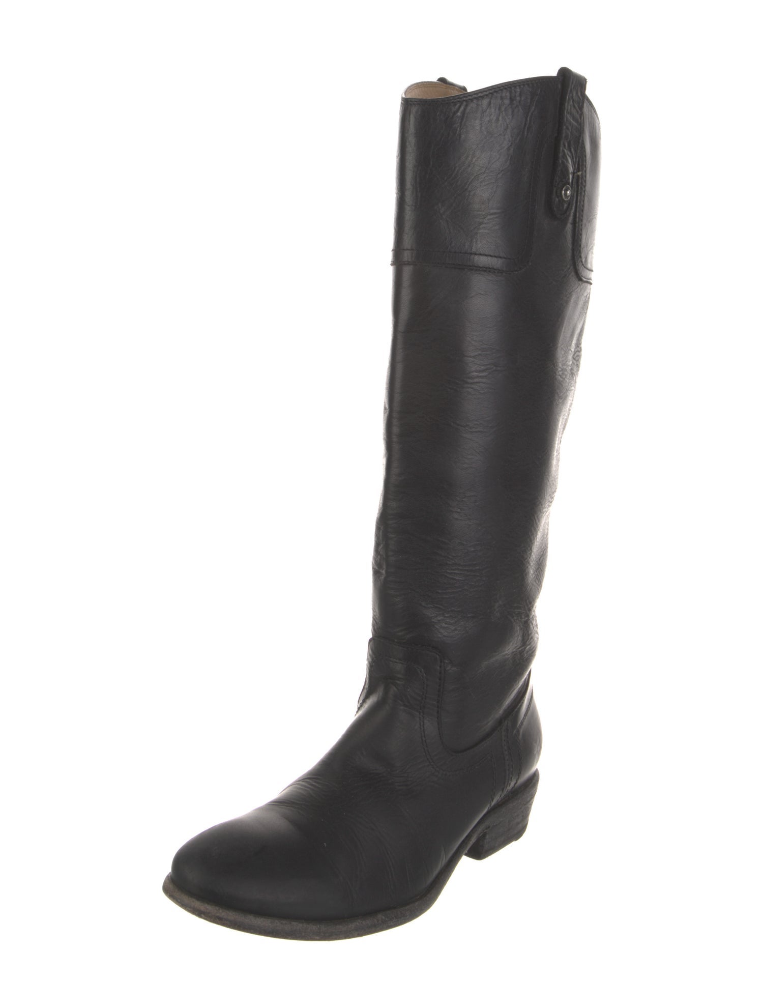 Frye Leather Studded Accents Riding Boots
