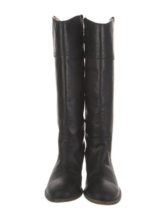 Frye Leather Studded Accents Riding Boots