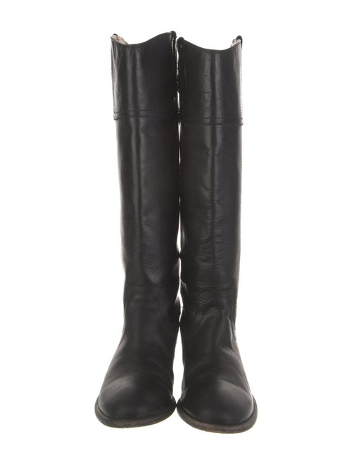 Frye Leather Studded Accents Riding Boots