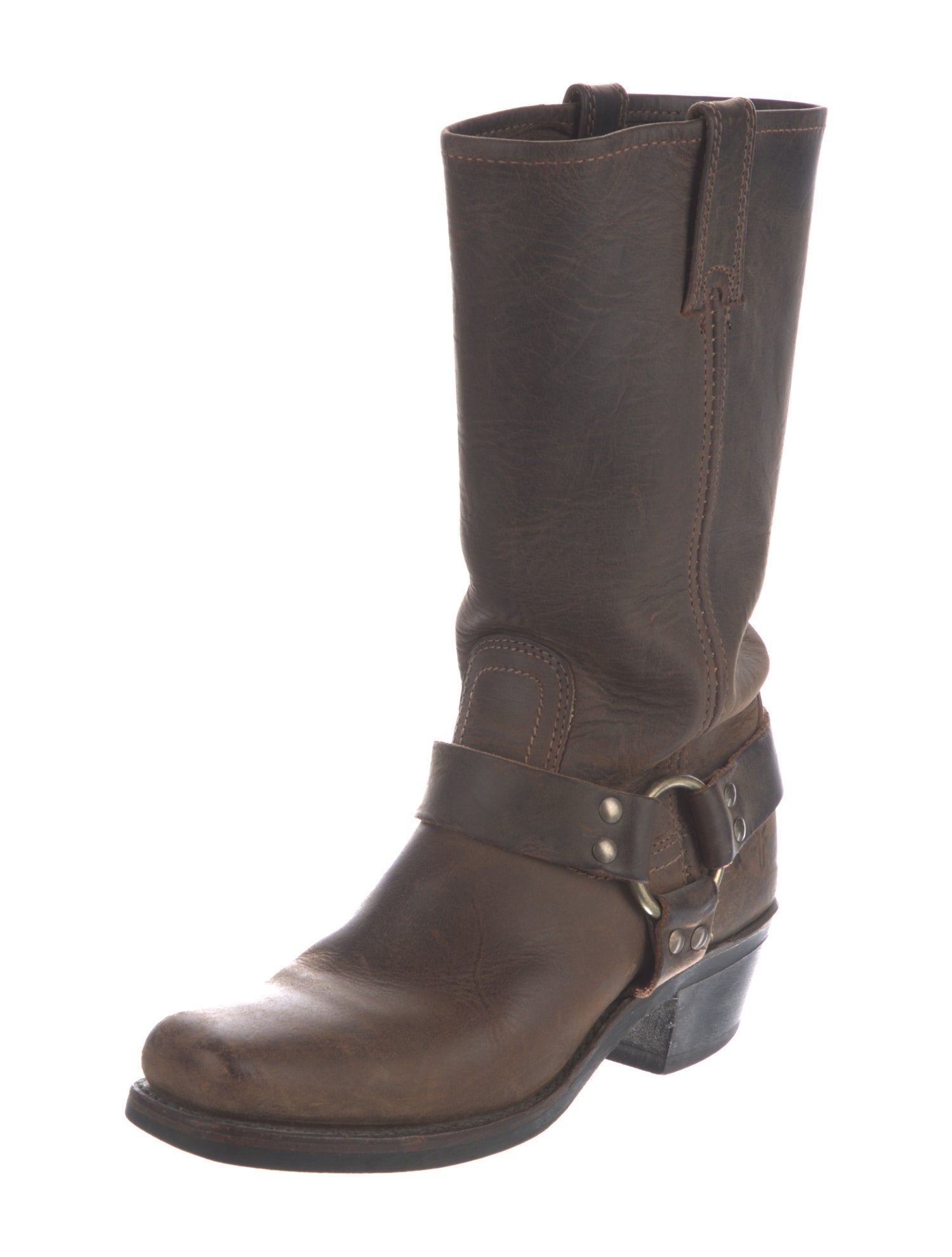 Frye Leather Moto Boots