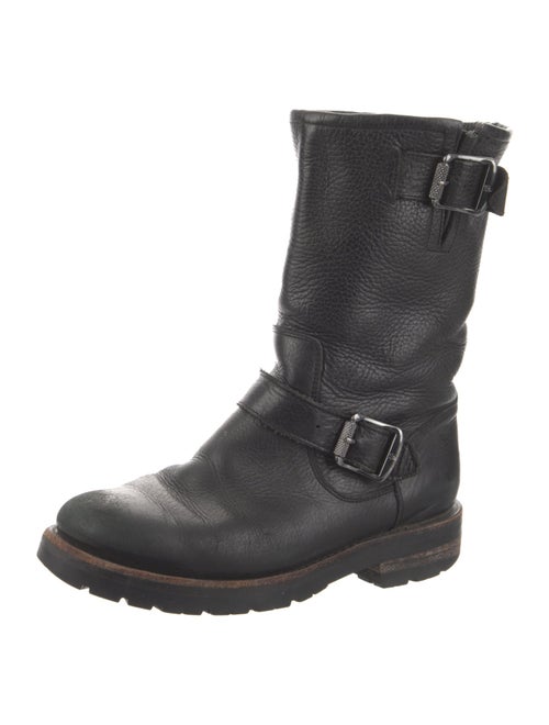 Frye Leather Moto Boots