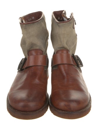 Frye Leather Moto Boots