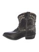 Frye Leather Studded Accents Western Boots