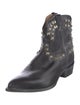 Frye Leather Studded Accents Western Boots