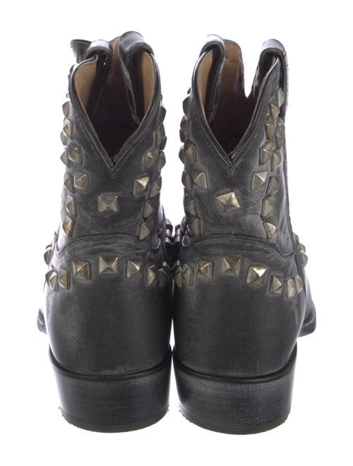 Frye Leather Studded Accents Western Boots