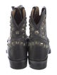Frye Leather Studded Accents Western Boots