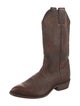 Frye Leather Embroidered Accent Western Boots
