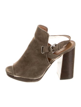 Frye Suede Slingback Sandals