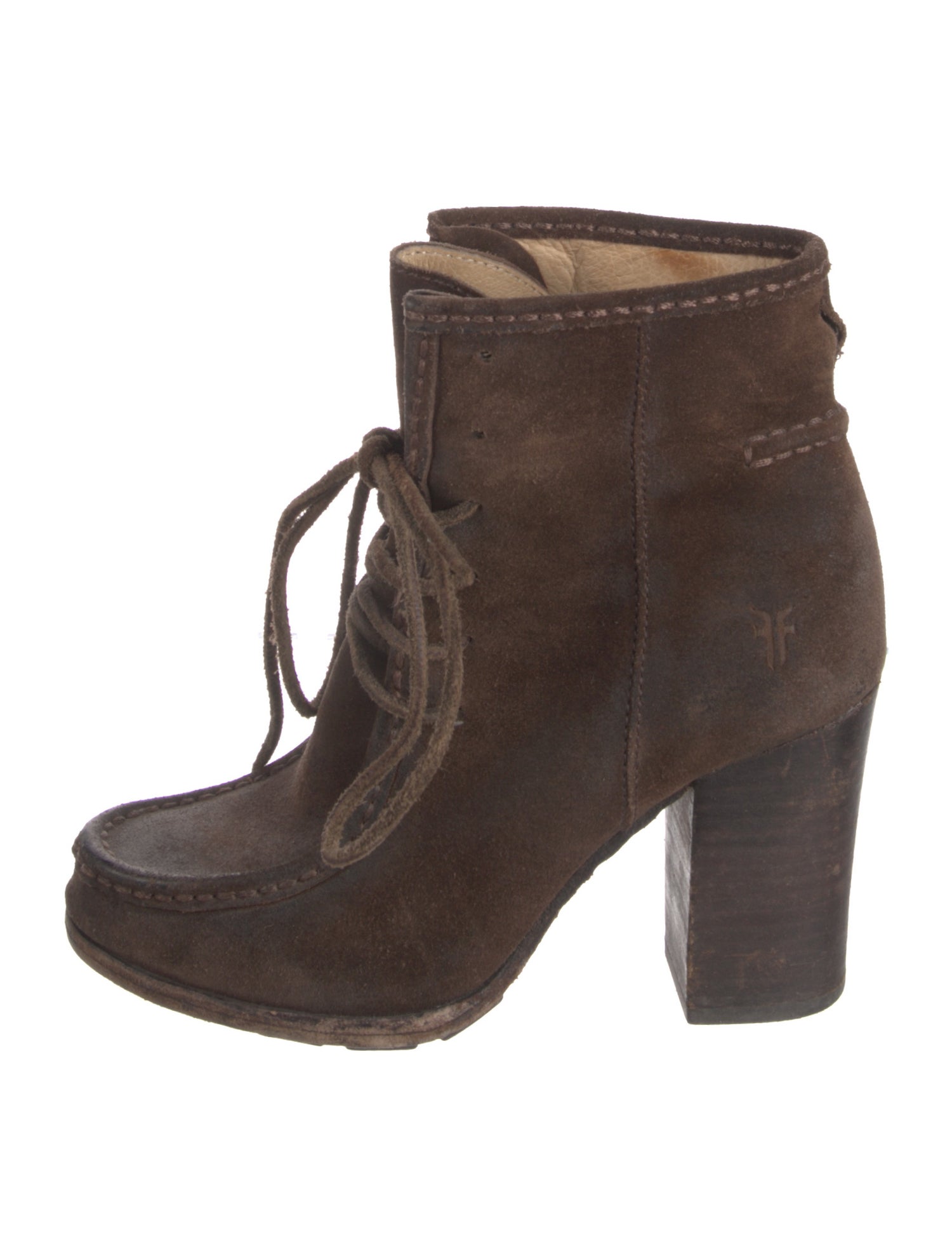 Frye Suede Lace-Up Boots
