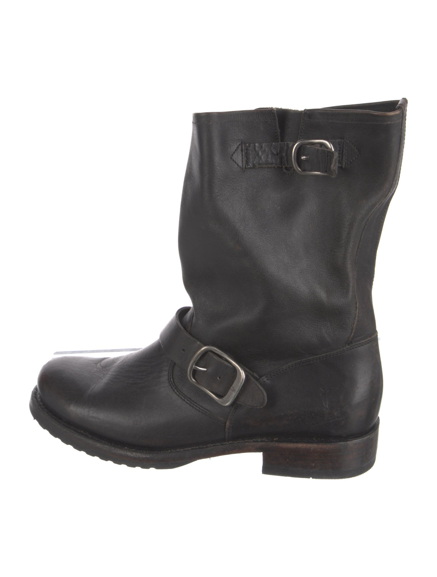 Frye Leather Moto Boots