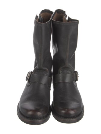 Frye Leather Moto Boots