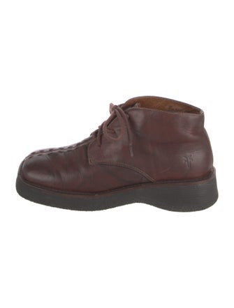 Frye Leather Lace-Up Boots