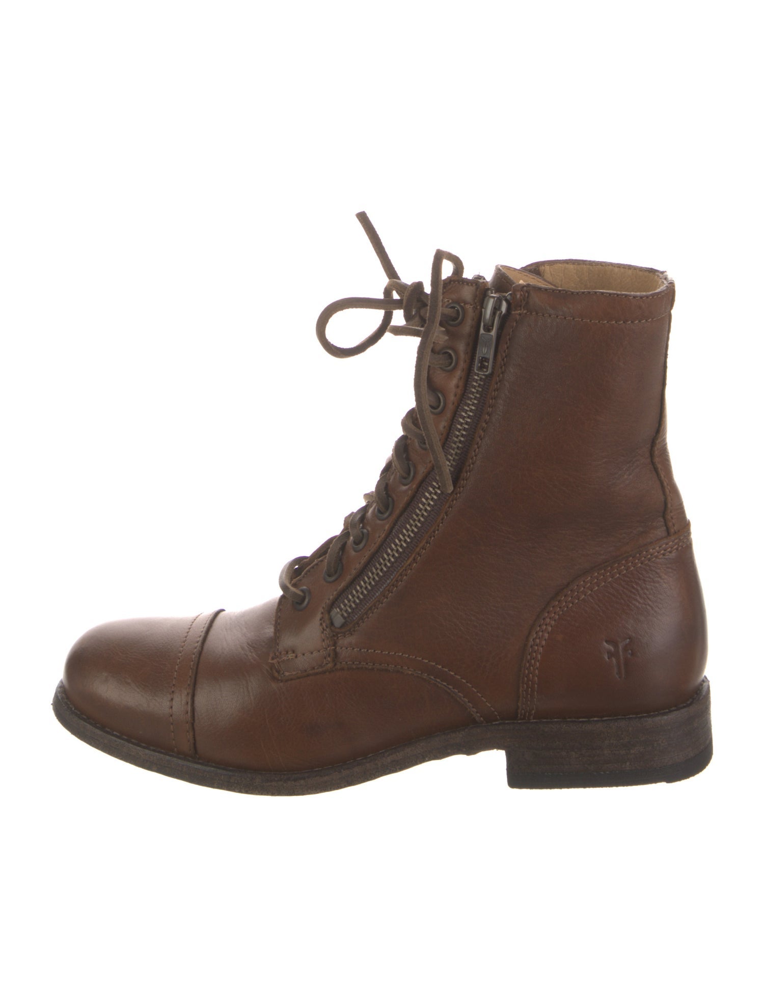 Frye Leather Combat Boots