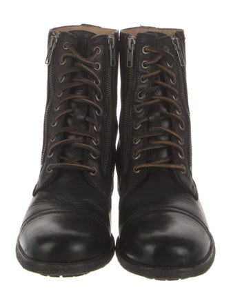 Frye Leather Combat Boots