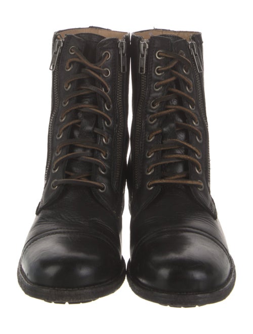Frye Leather Combat Boots