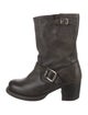 Frye Leather Distressed Accents Moto Boots