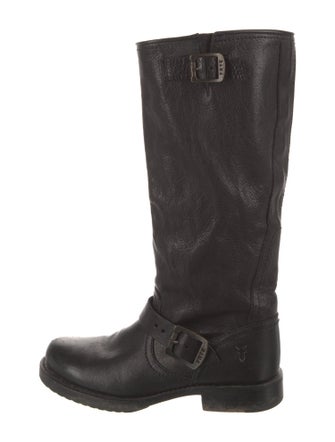 Frye Leather Moto Boots