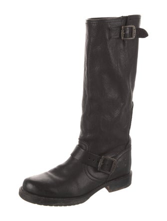 Frye Leather Moto Boots