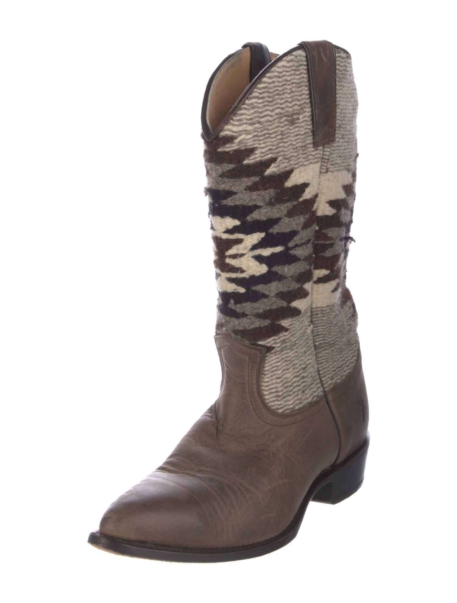 Frye Leather Printed Western Boots