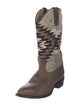 Frye Leather Printed Western Boots