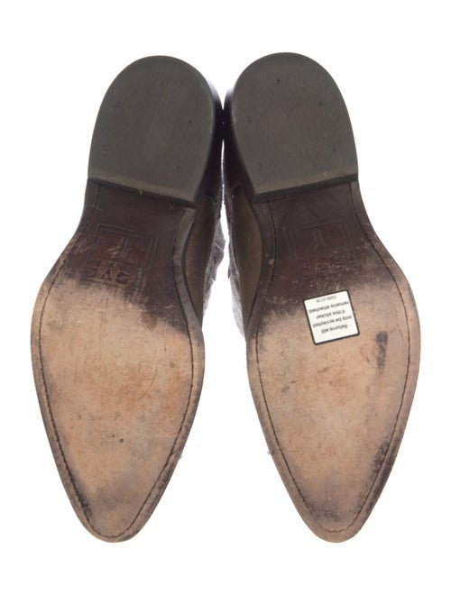 Frye Leather Printed Western Boots