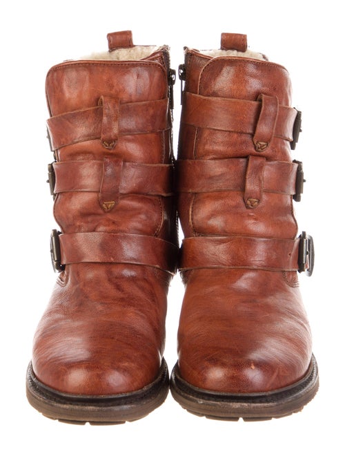 Frye Leather Moto Boots