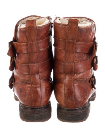 Frye Leather Moto Boots