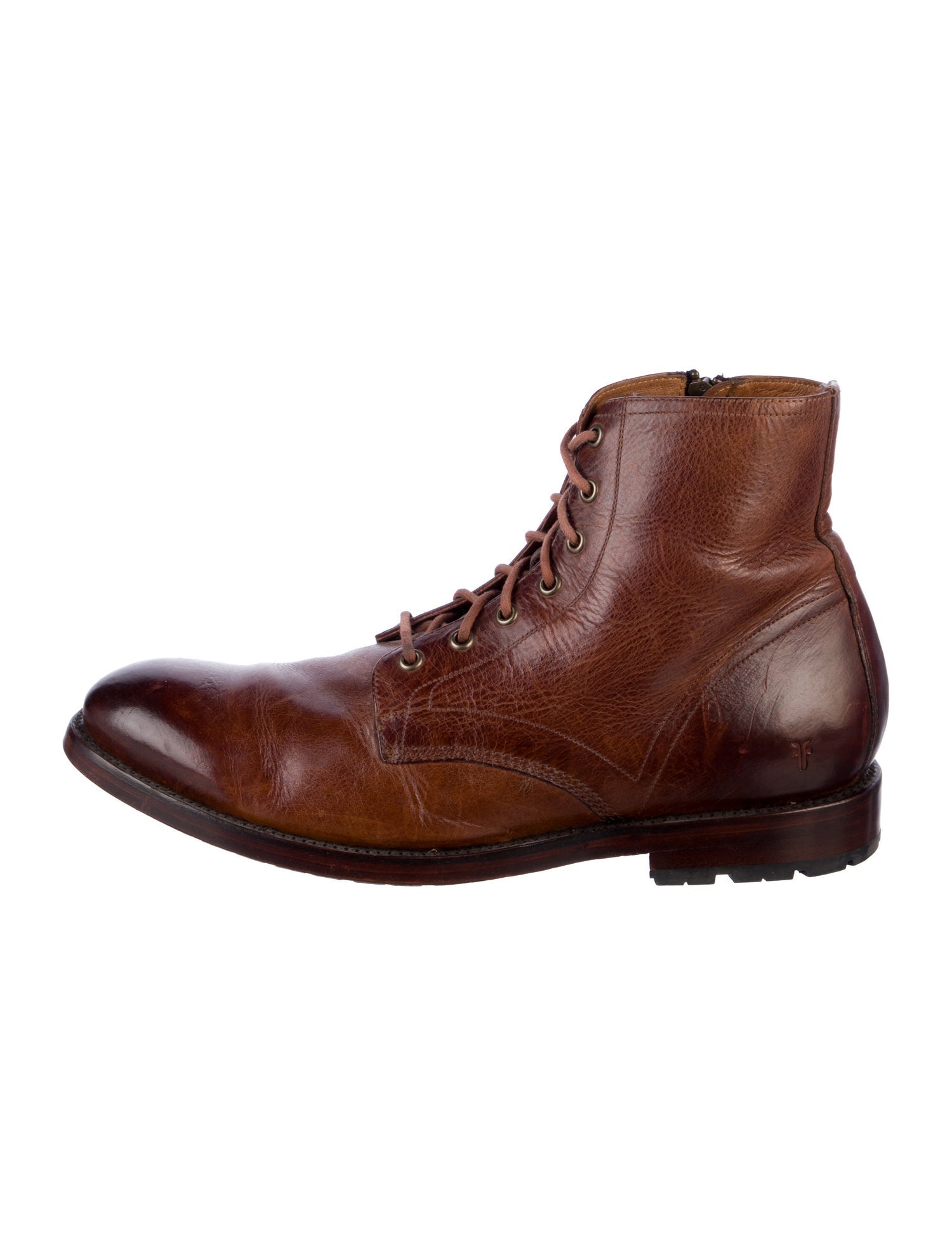 Frye Leather Lace-Up Boots