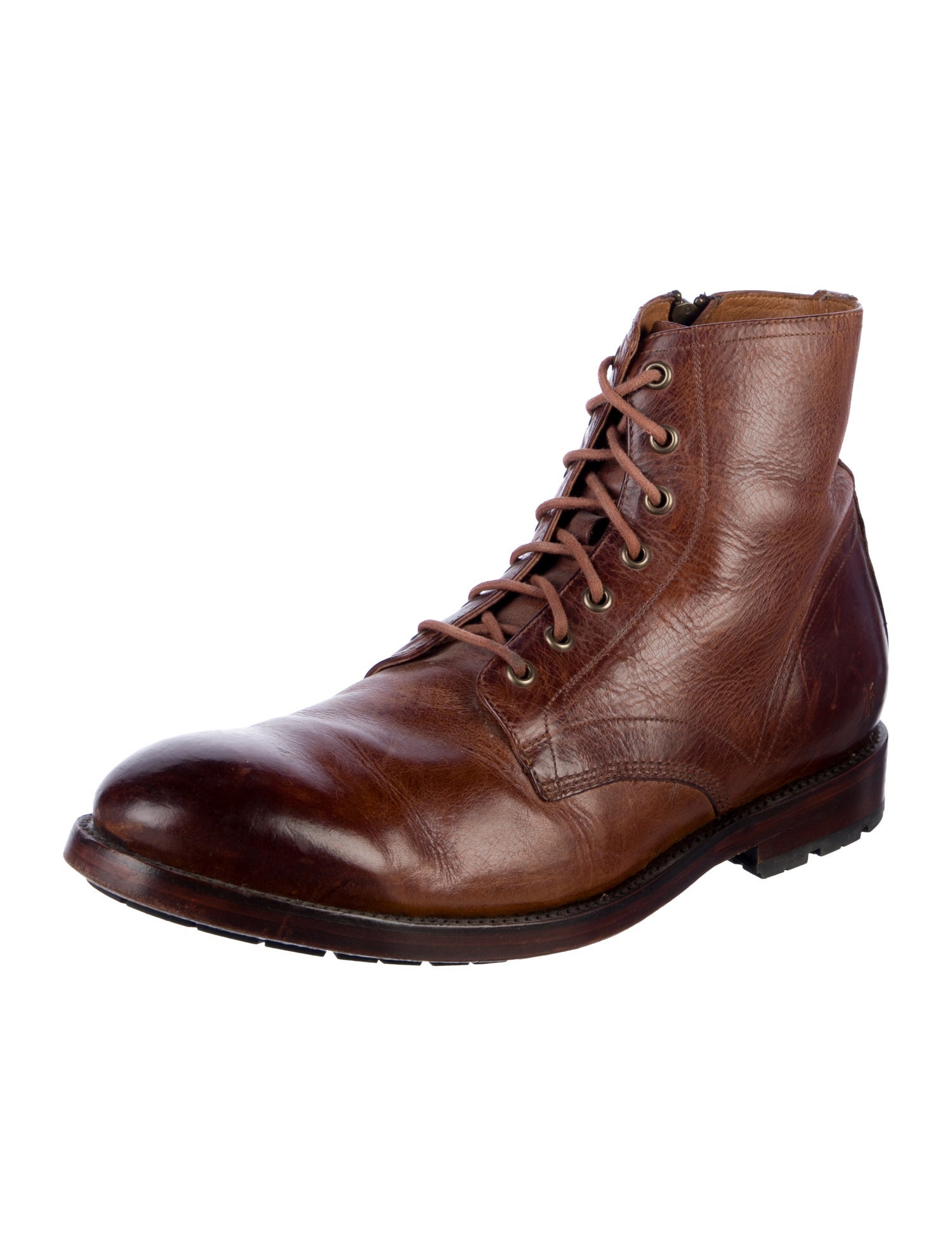 Frye Leather Lace-Up Boots