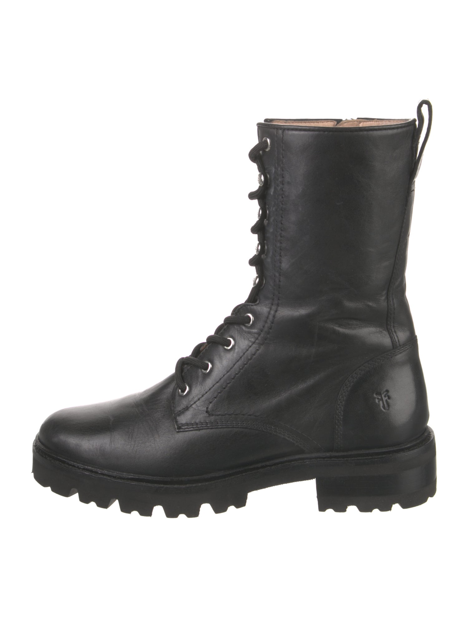 Frye Leather Combat Boots