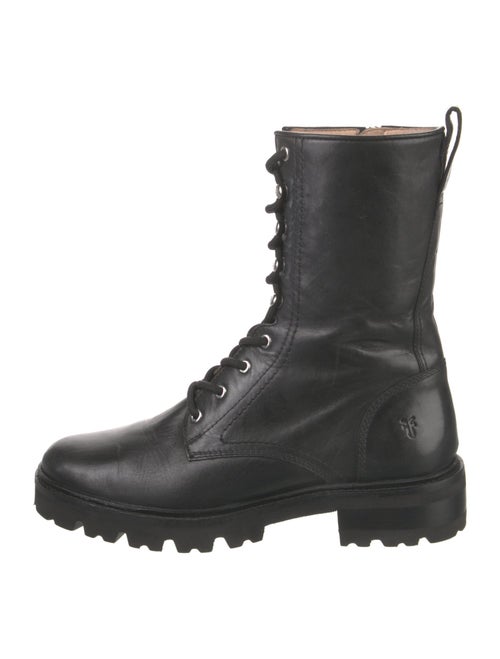Frye Leather Combat Boots