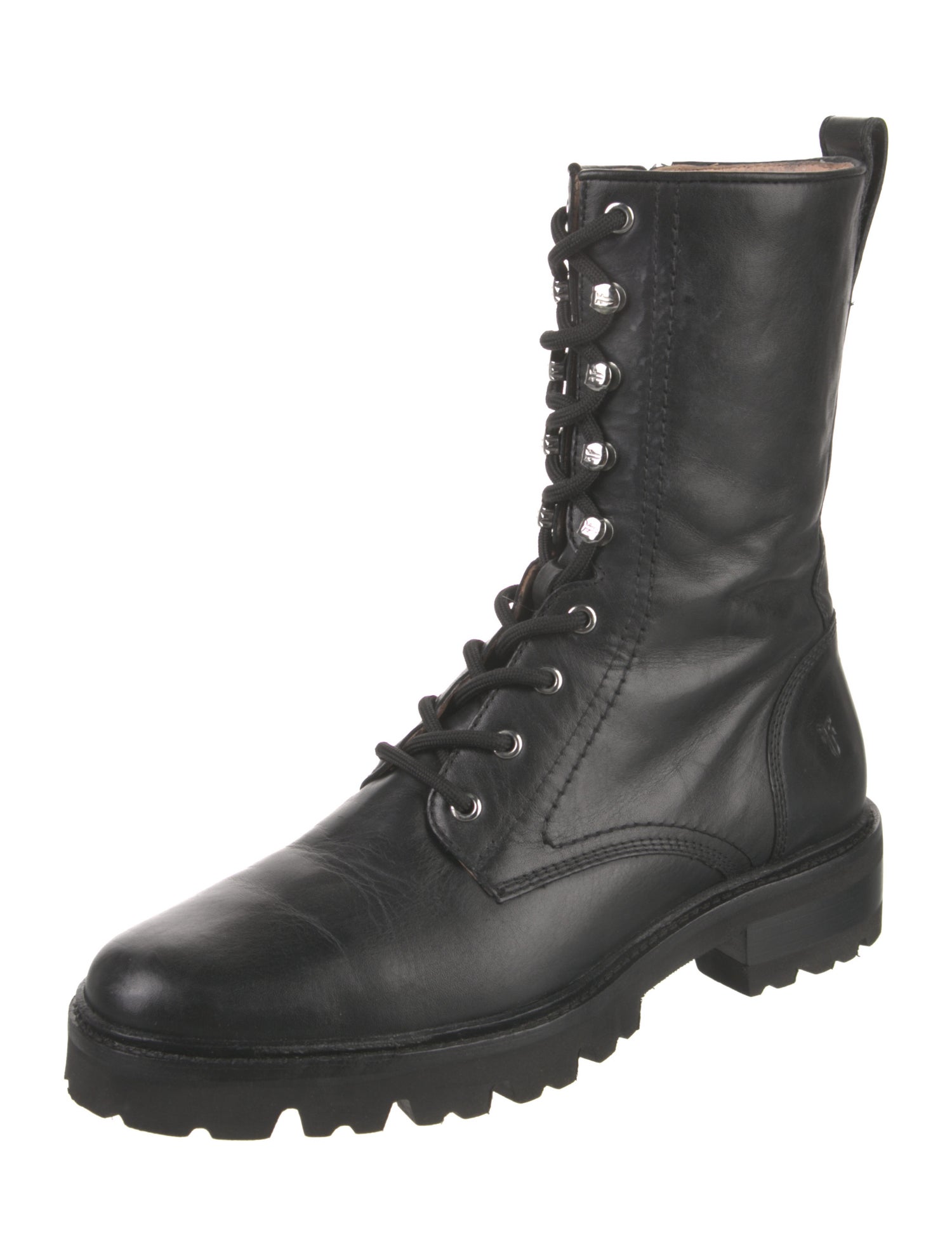 Frye Leather Combat Boots