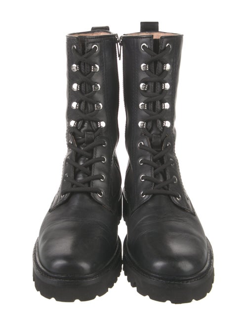 Frye Leather Combat Boots