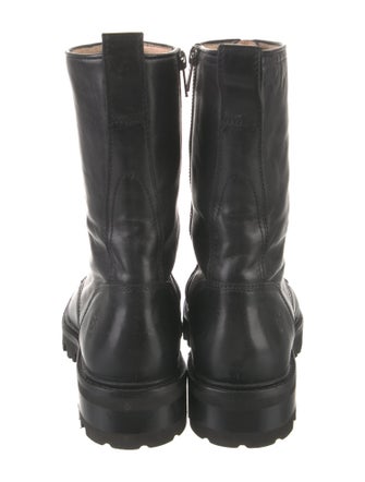Frye Leather Combat Boots