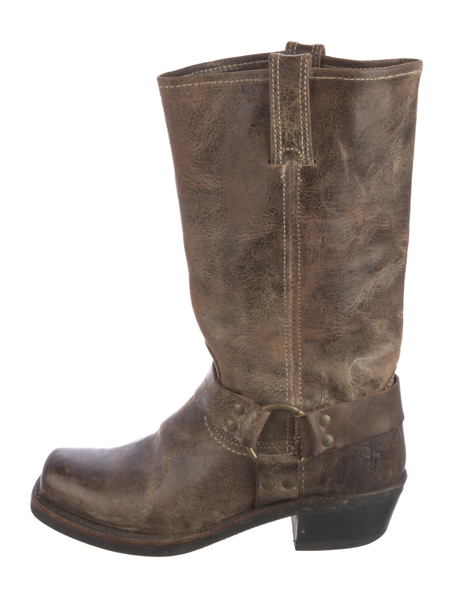 Frye Leather Moto Boots