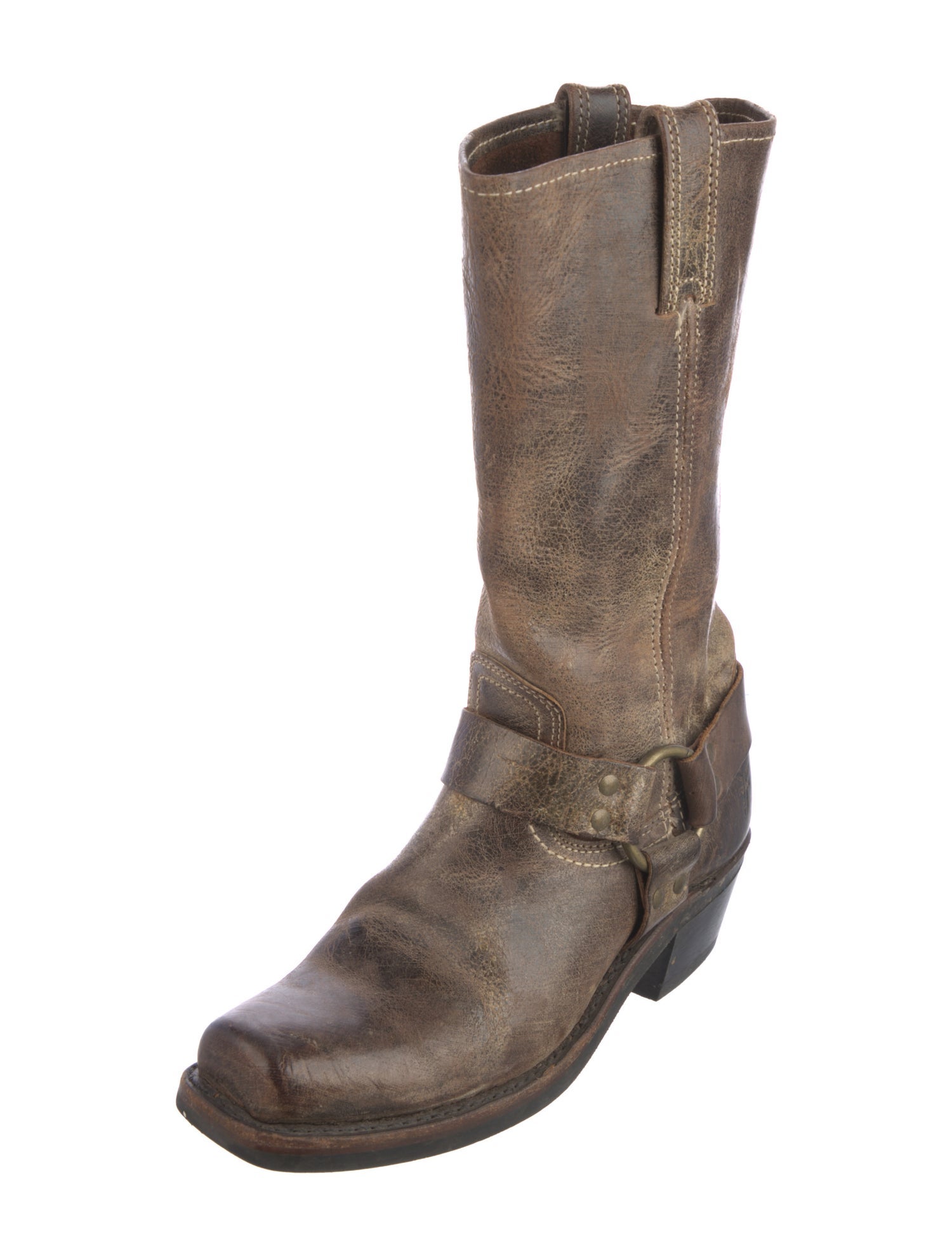 Frye Leather Moto Boots