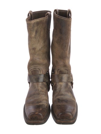 Frye Leather Moto Boots