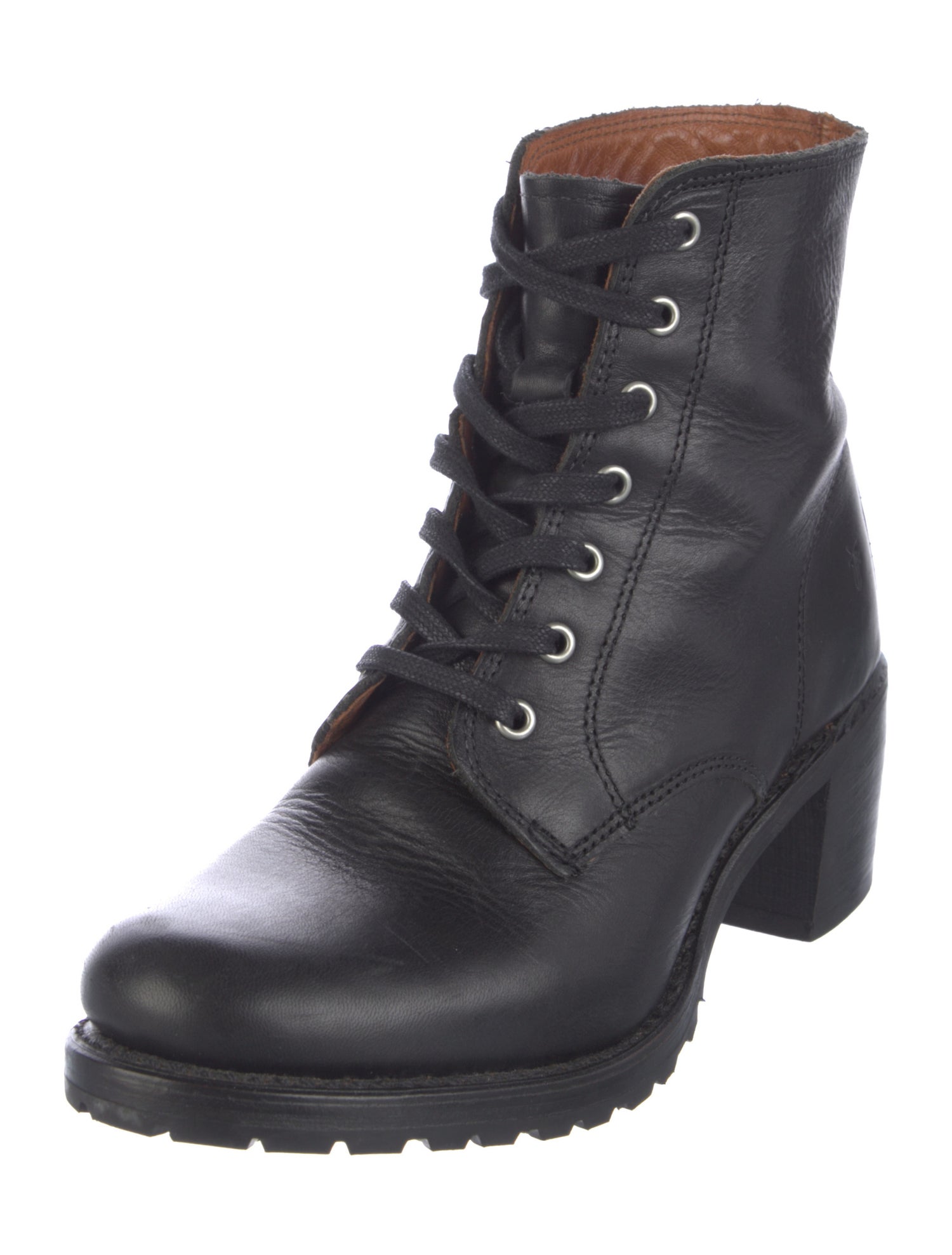 Frye Leather Combat Boots