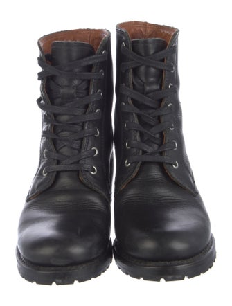 Frye Leather Combat Boots