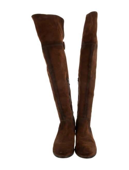 Frye Suede Tassel Accents Riding Boots