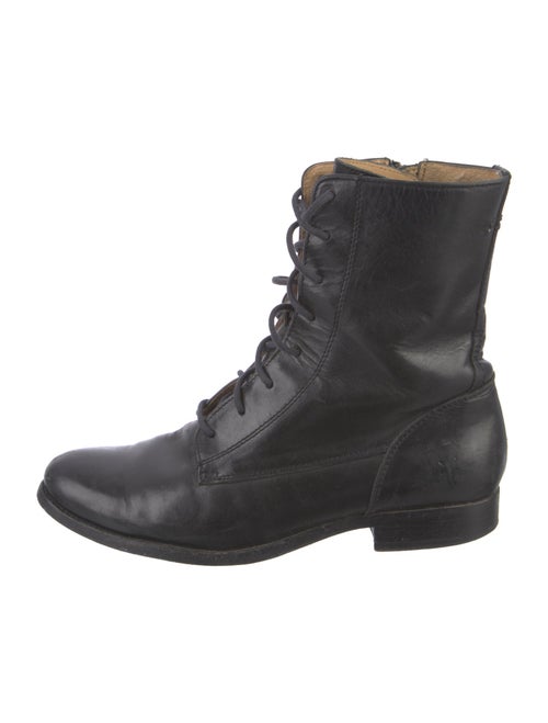 Frye Leather Combat Boots
