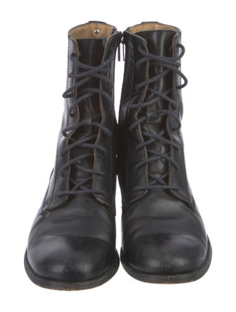 Frye Leather Combat Boots