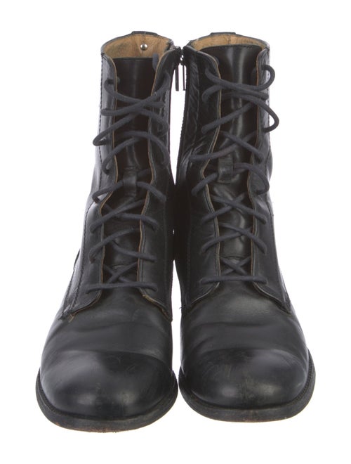 Frye Leather Combat Boots