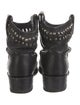 Frye Leather Studded Accents Combat Boots