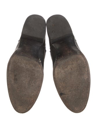 Frye Leather Studded Accents Combat Boots