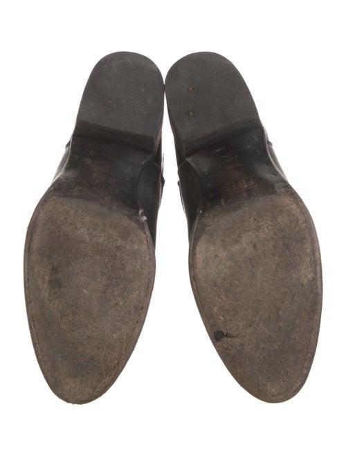 Frye Leather Studded Accents Combat Boots