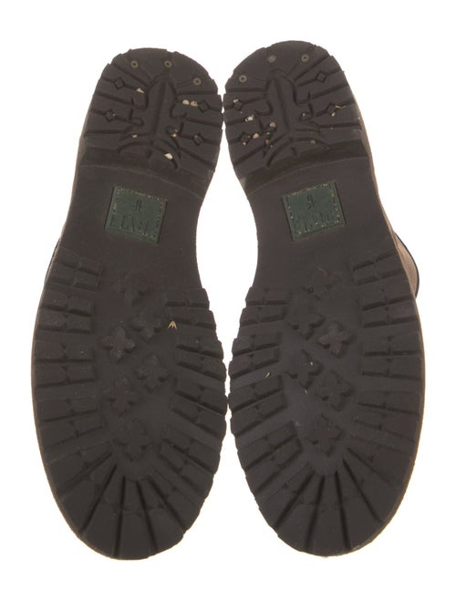 Frye Leather Leather Trim Embellishment Combat Boots